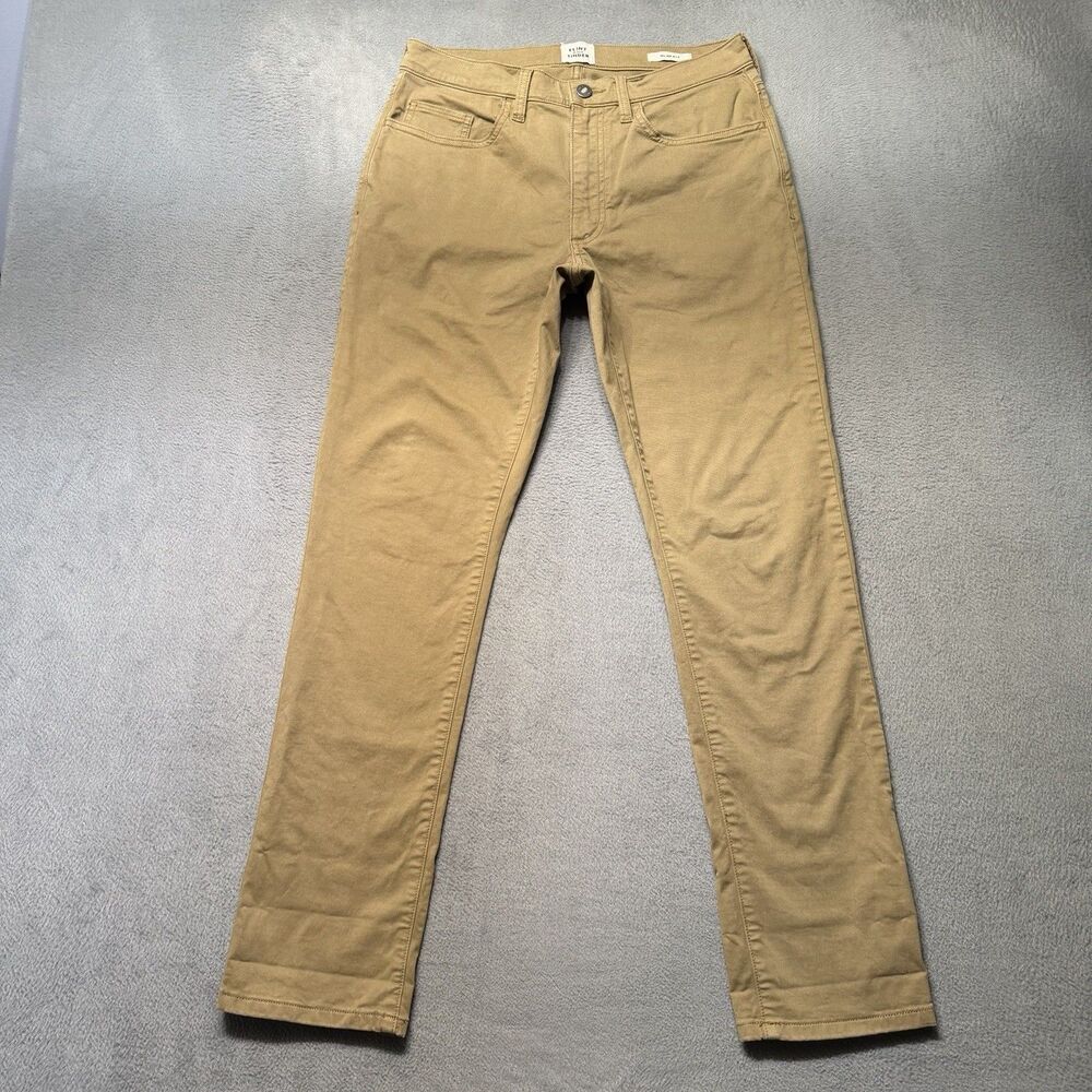 Flint and Tinder Men’s 30x30 Tan Slim Fit Tapered Stretch 5 Pocket Chino Pants